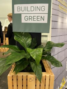 Building green Squarely plantekasse med plante